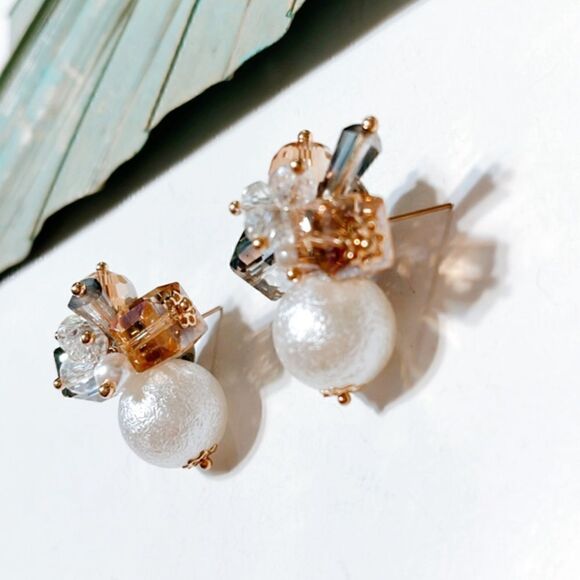 Flower statement earrings #26 - Picture 3 of 4